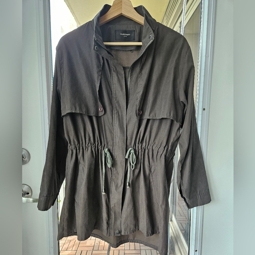 Utility Jacket with Gathered Details